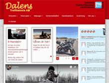 Tablet Screenshot of dalenstrafikskola.com